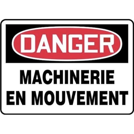 Accuform OSHA DANGER SAFETY SIGN  MOVING FRMEQM064XL FRMEQM064XL
